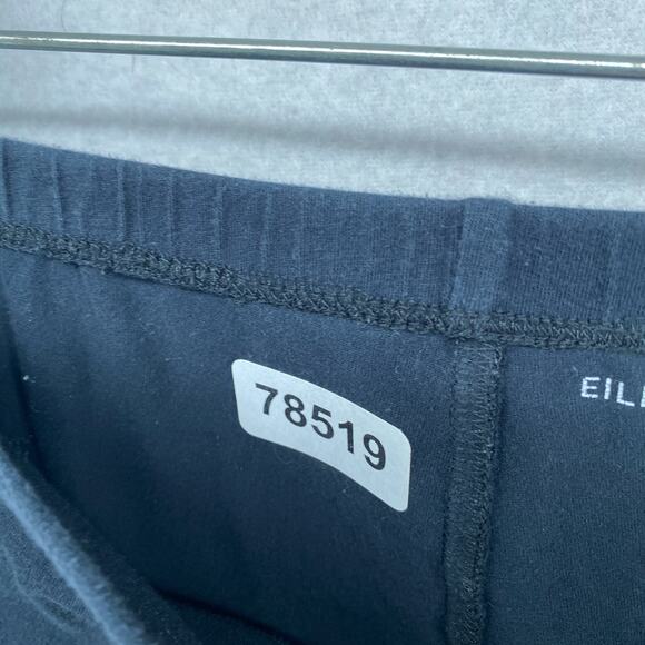 EILEEN FISHER Leggings 2XS Stretch Organic Cotton Jersey Cropped Black USA - Picture 13 of 13